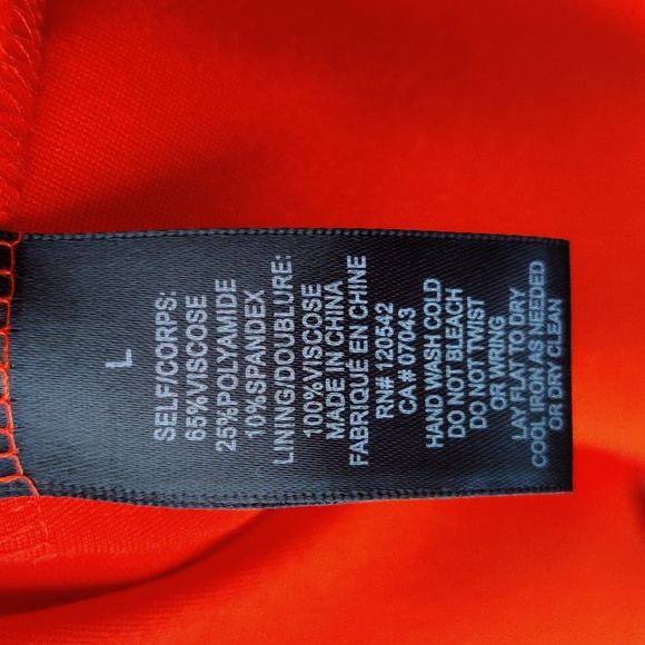 Felicity & Coco Orange Dress Size Large NWT - Picture 7 of 10